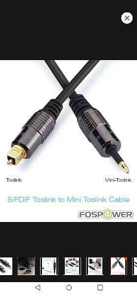 Toslink mini 3.5 mm to Optical 0