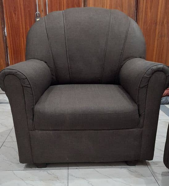 low price sofa set with decent design in dark brown color 12