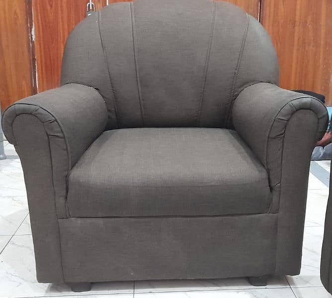 low price sofa set with decent design in dark brown color 13
