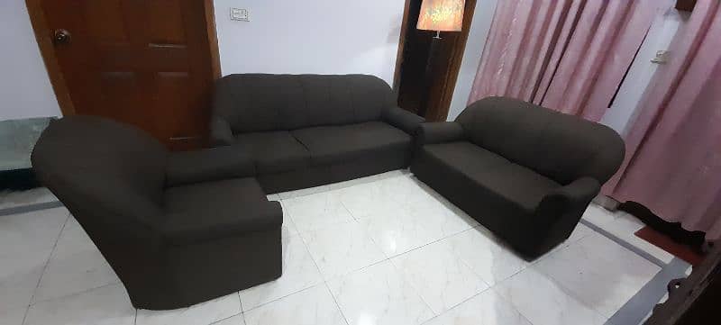 low price sofa set with decent design in dark brown color 17