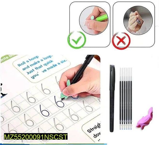 4 pcs set magic practice copybook for kids 4