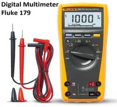 Fluke 179 TRMS Digital Multimeter with temperature readings.