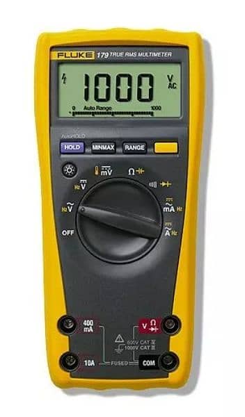 Fluke 179 TRMS Digital Multimeter with temperature readings. 1