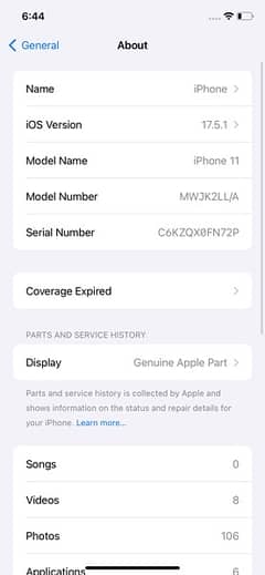 iPhone 11 64gb factory 4month sim time 0