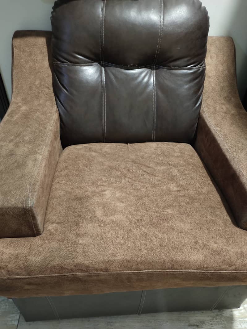 Leather sofa set 1