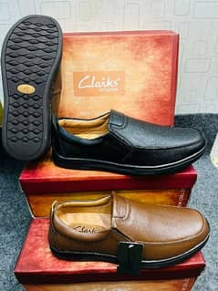 Clark leather medicated shoes