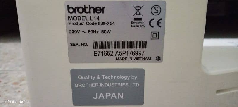 Brother L14 sewing machine 4