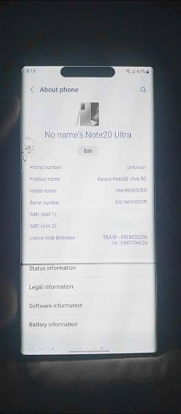 Galaxy Note 20 Ultra 5G 8