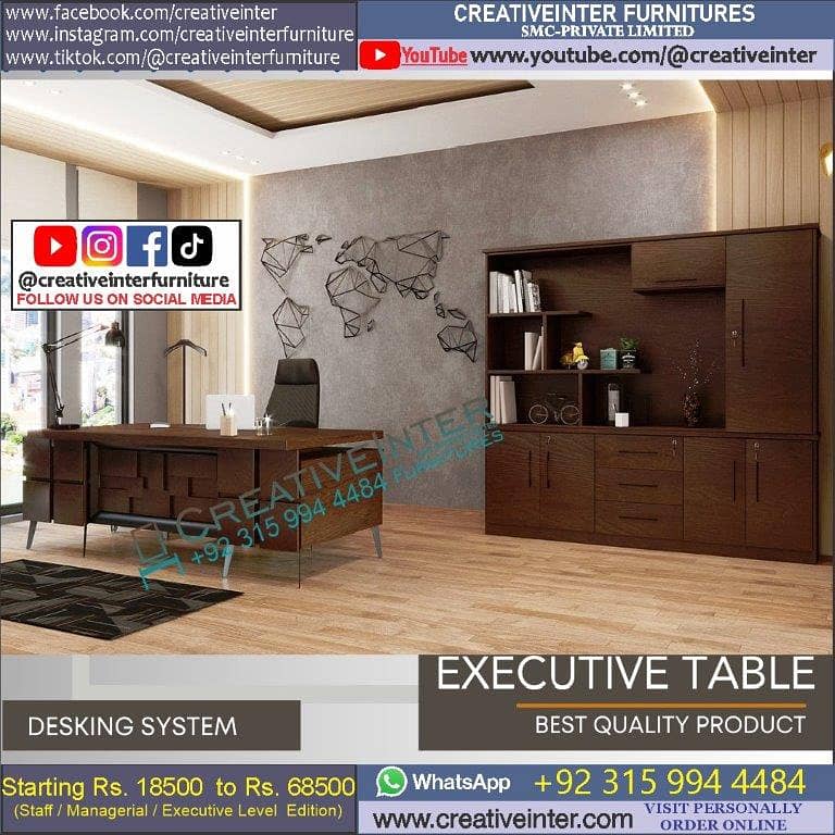 office Table Meeting Reception Desk Mesh Back Chair Workstation Study 6