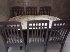 6 Chair Dining Table Wooden