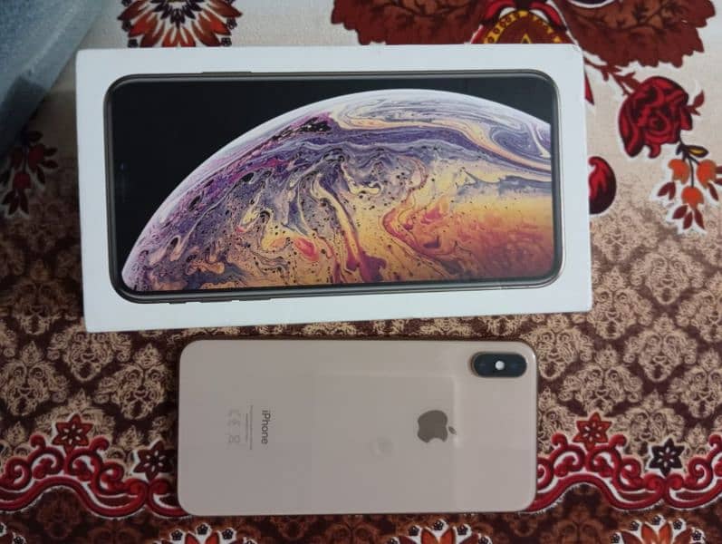 Iphone Xs max 256GB battery health78 3month sim working non pta 1