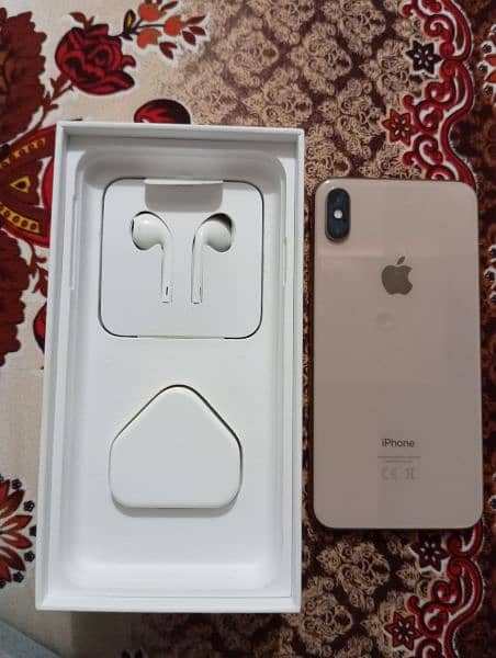 Iphone Xs max 256GB battery health78 3month sim working non pta 8