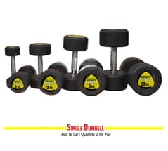 SNK FITNESS Rubber Coated Dumbbell - New Stylish Design Dumbbells