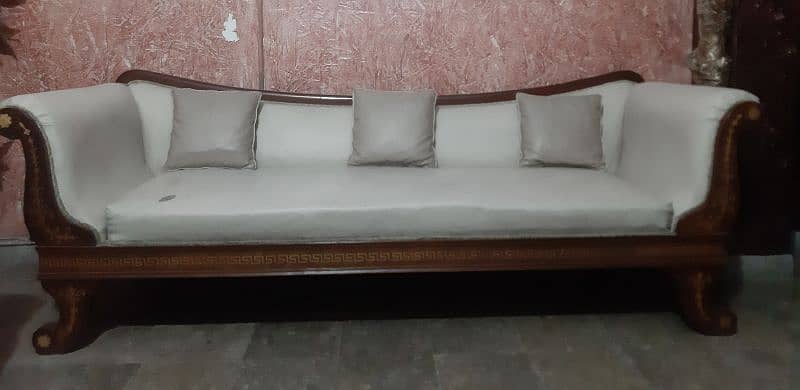 Genuine wood sofa 0
