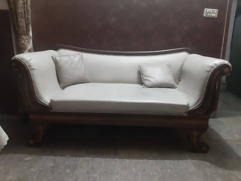 Genuine wood sofa 1