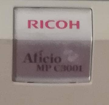 Ricoh aficio MP C3001 0