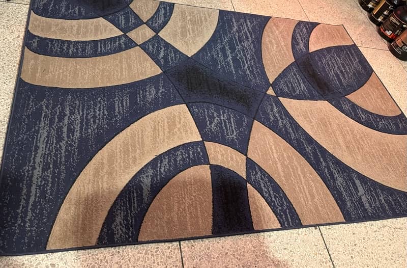 Blue Center Carpet/Rug 1