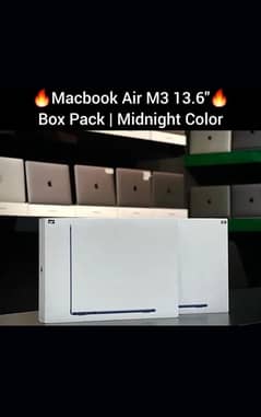 Macbook Air M3 256GB 8GB 13 Inch Display 2024 2022 2020 Box Pack