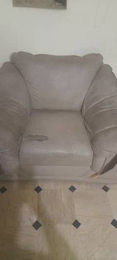 Solid Sofa set  Raxine leather  available for sale