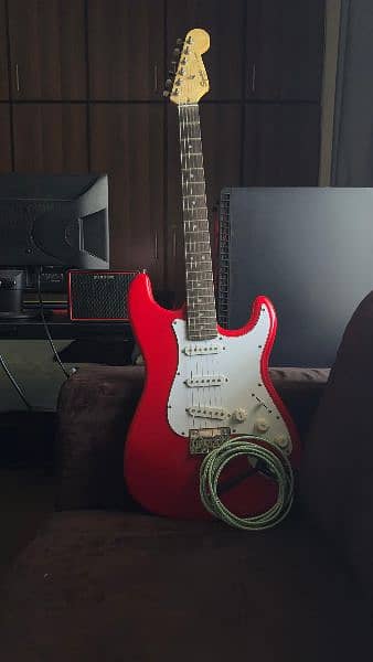 Fender Squier Bullet Fiesta Red Stratocaster Electric guitar 4