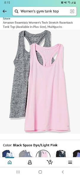 Women's gym tank top 0