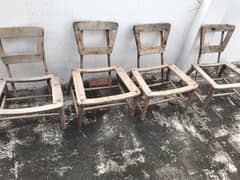 4 chairs  structure only