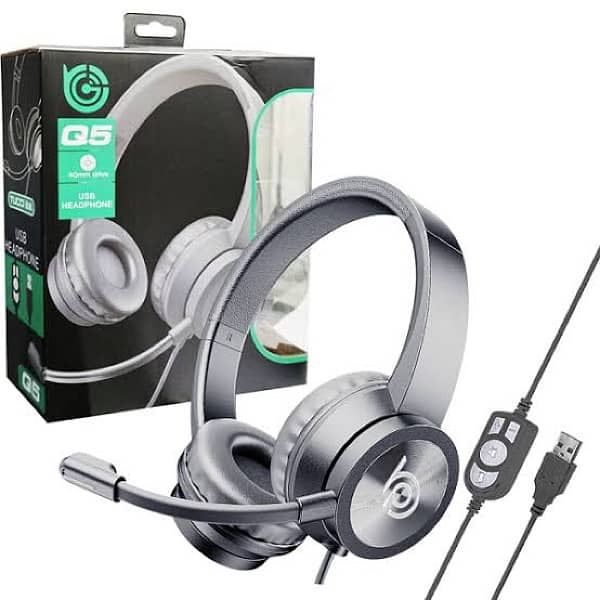 USB noise cancellation headphones 1