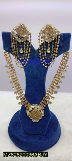 beautiful gold plated necklace set 2 pcs WhatsApp 03163660214