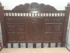 chinoti wood bed set