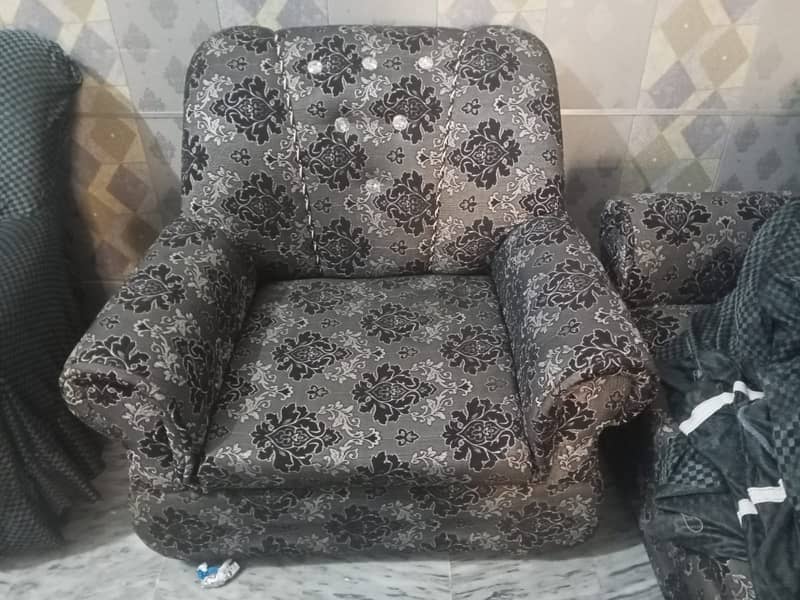One large sofa with two small 2 years used. 2