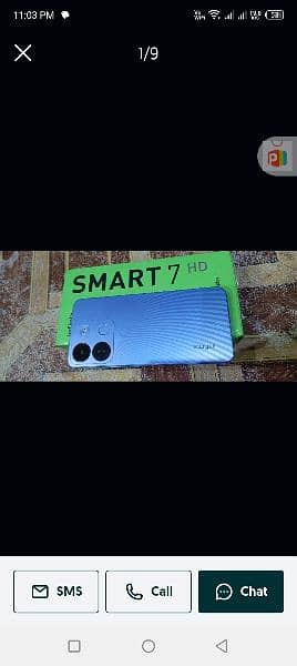 Infinix Smart 7 HD 4gb 64gb on warranty 8month 1