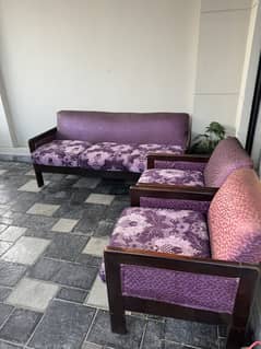 Solid Sheesham Wood Sofa Set