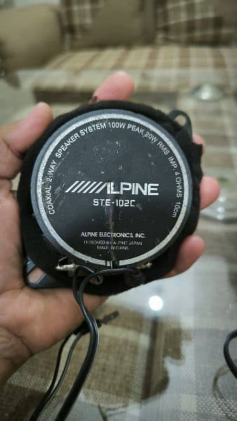 Original Alpine Size 4 Inch Component Speakers Forsale 3