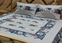 3 Pcs Cotton Sotton Printed King Size Bedsheet