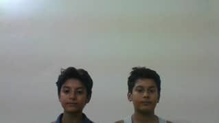 Two teenager boys of the city school PAF Chapter.