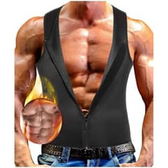 Men's Neoprene Sauna Sweat Vest Body Shaper Sport Slimming Compression
