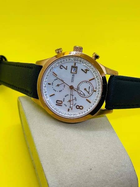 Titus Women Swiss Made chronograph watch 1