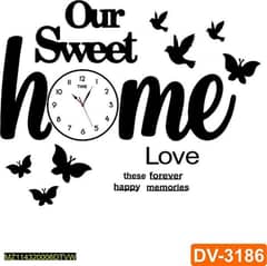 new wall clock mdf wood free delivery