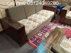 wooden arms sofa set 3 2 1 call 03124049200