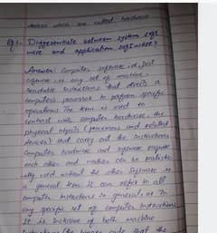 hand writing  assignment
