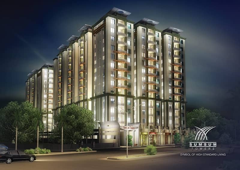 Sumsum Towers- Gulshan-e-Maymar- 2bed Apartment Available for sale 5