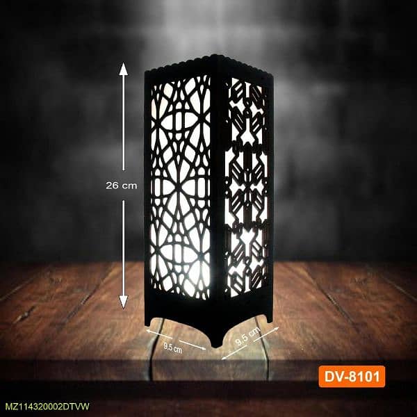 •  Material:  wooden lamp 1