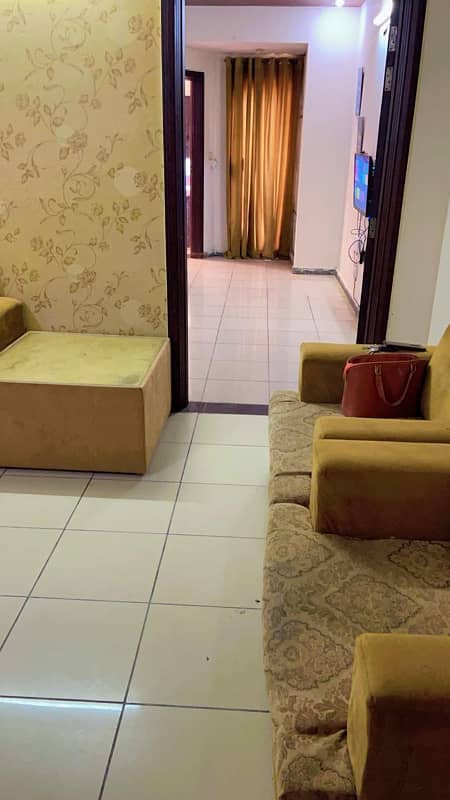 1 bedroom furnished apartment available for rent in bahria town safari 1 qj heights 4