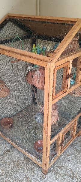 Wooden Cage Colony with Accessories and Budies 3