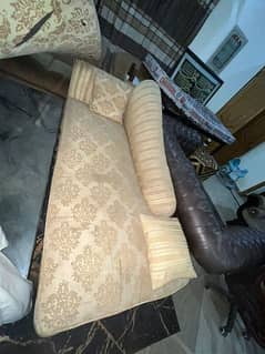 Beautiful Gold Poshish Sofa bed