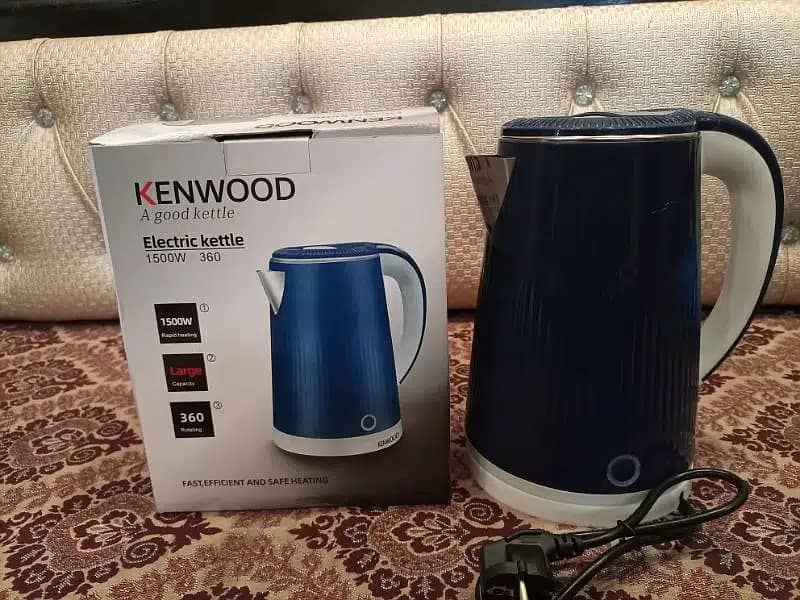 Electric Kettle Plastic Body Food Grade Stainless Steel Automatic off 3