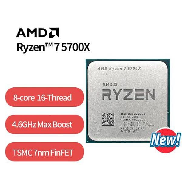 Ryzen 7 5700x brand new chip 1 year warranty 2