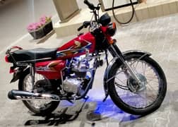 Selling my Honda CG 125(2020) model/Red/Peshawar number