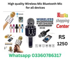 Rechargeable Wireless Bluetooth mic speaker