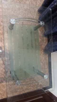 Glass Double Shelf Table